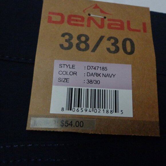 Denali 38-30 Lot of 3 Moccasin Brown Black & Blue Mens Tech Stretch Fabric Pants - Picture 3 of 6